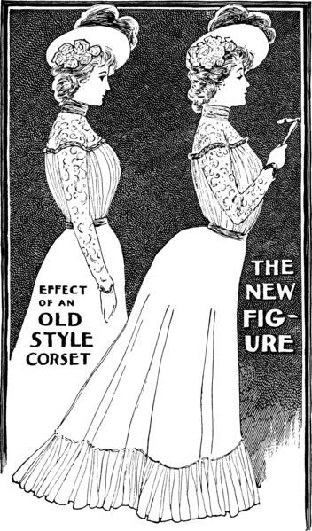 Corsets et vêtements rigides aidaient à maintenir la posture