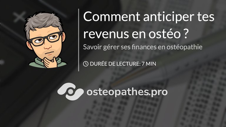 Lire la BD « Comment anticiper tes revenus en ostéo ? » : couverture illustrée.